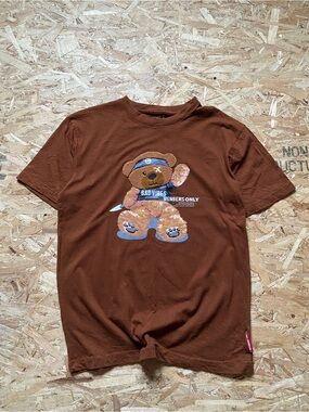 Members Only Brown Teddy Bear Graphic Tee